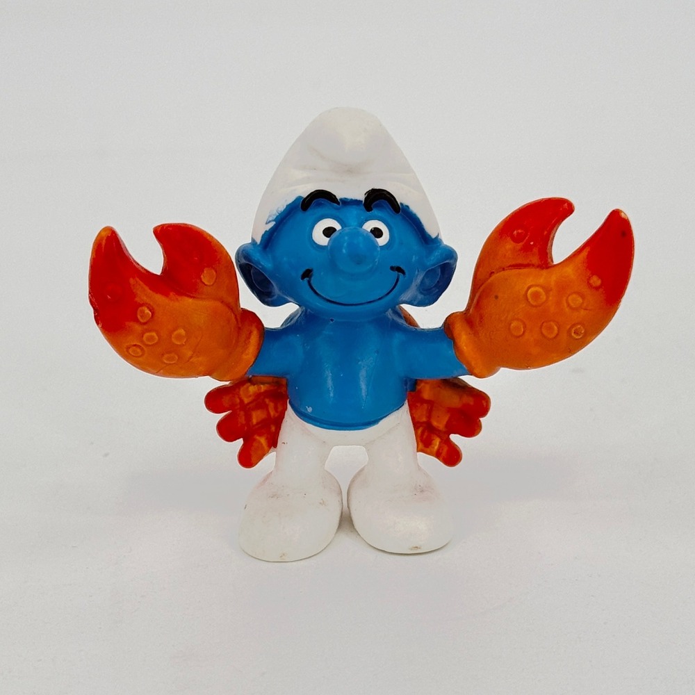Schleich Peyo Smurfs Zodiac Cancer Crab 20723 Astrology PVC Collectible Figure